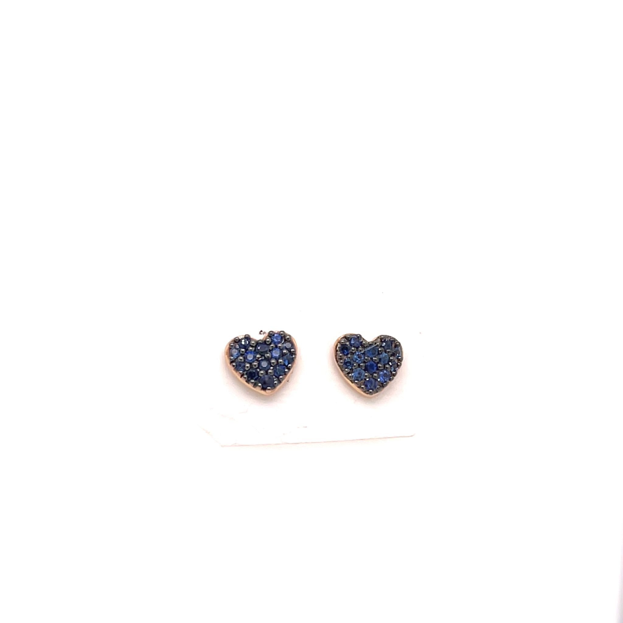 Orecchini Heart Blue